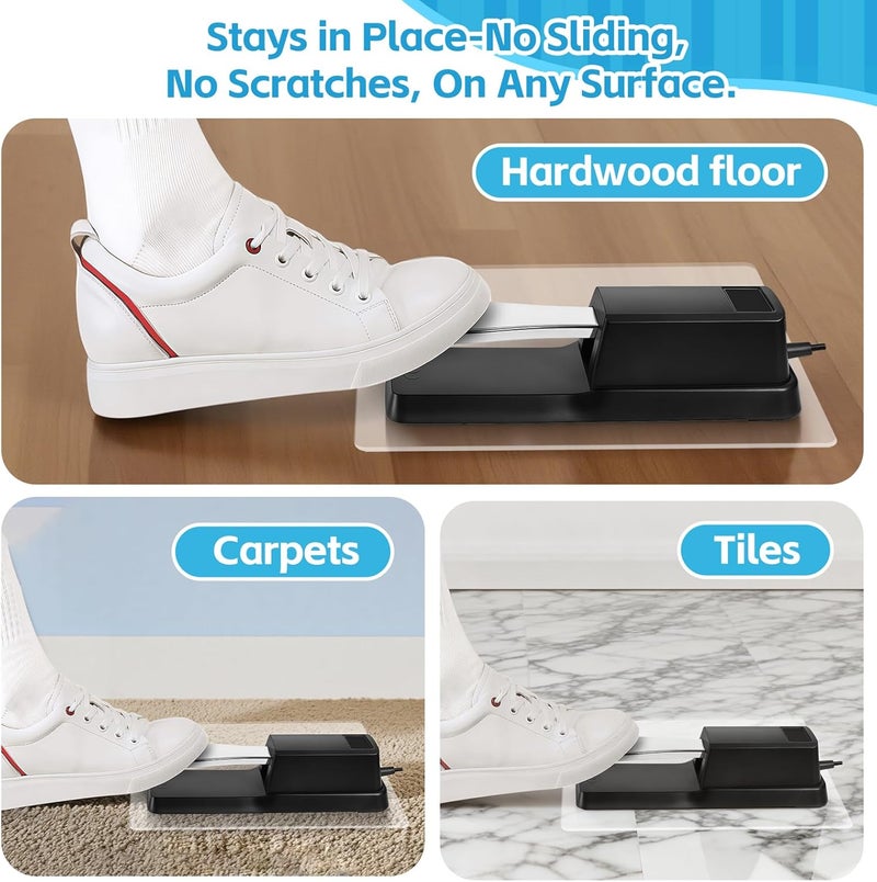 Maylanny Non-Slip Piano Sustain Pedal Mat, Foot Pedal Support Pad for Digital Keyboard/Electric Piano, Protects Hardwood Floors & Carpets – Anti-Slip Rubber Base for Enhanced Stability (Clear, 7.5" x 10" 1 PC) - Image 4